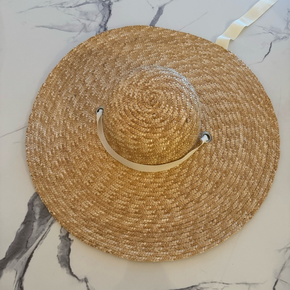 Poppy & Peonies Straw Sun Hat - Picture 3 of 8